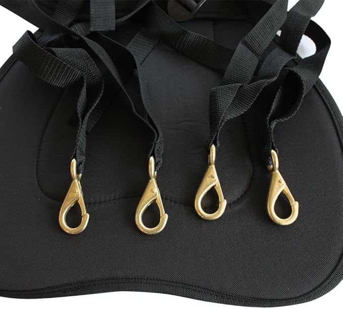 Leader Accessories Kayak Seats Paddle Board Seat Universal Padded Canoe SUP Seat with Back Support - Deluxe Kayak Chair Seat Cushion with Storage Bag