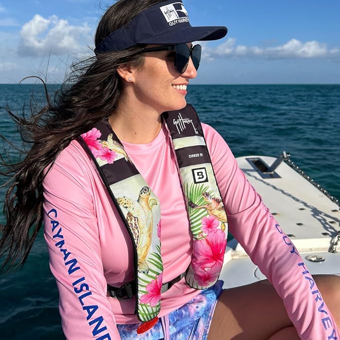 BLUESTORM Cirrus26 Inflatable PFD Life Jackets for Adults | US Coast Guard Approved Automatic Life Vest w/Manual Override Convertibility