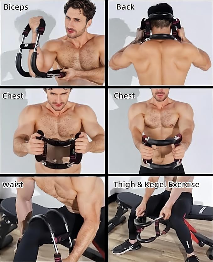 Twister Arm Trainer for Men, Adjustable Chest Workout Equipment, Mr Sculpt Gorilla Bar, Flexbar Arm & Forearm Strength Trainer for Home Gym Muscle Building