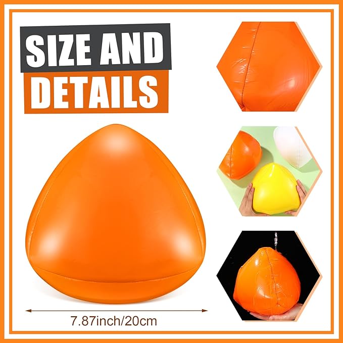 Soulchen 3 Pack Soccer Reflex & Reaction Ball Goalkeeper Reaction Training Reflex Ball Triangular Shape Goalie Soccer Training Equipment for Agility and Speed Improvement