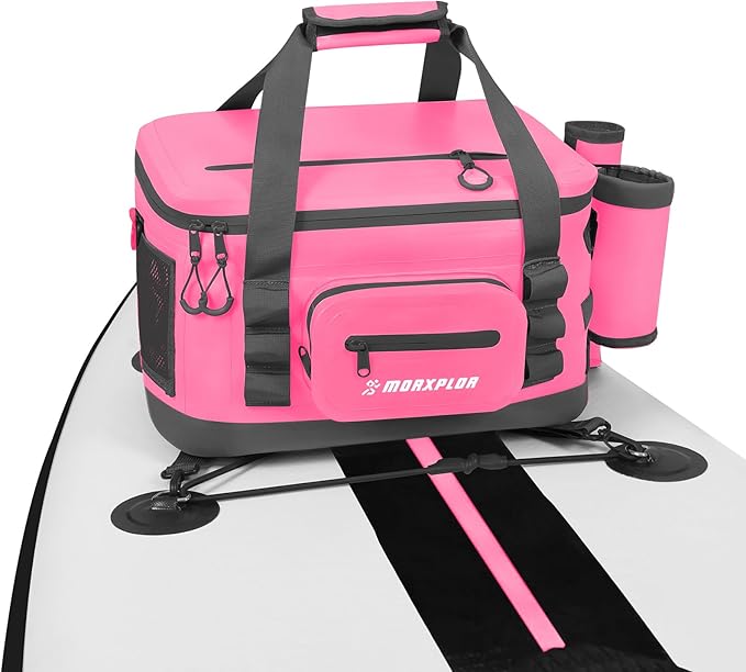 Waterproof Shell 24 cans Paddle Board Cooler Bag, Sup Deck,Kayak Cooler Bag Accessories