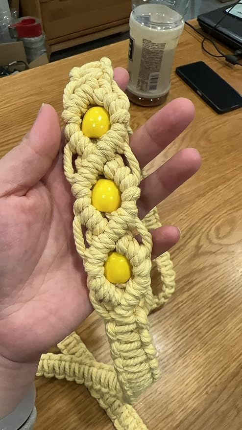 kiido Macrame Yoga Mat Carrying Strap [MAT NOT Included], Hand Woven Multi-Purpose Strap/Carrier