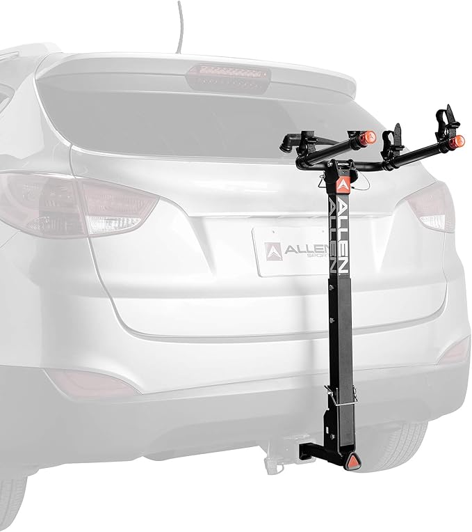 Allen Sports Deluxe Quick Install 2-Bike Hitch Rack, Model 1520RR, Black