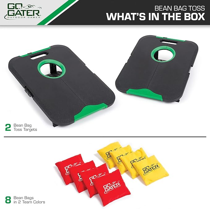 EastPoint Sports Go! Gater Cornhole – Light-Up and Travel Versions – Easy Storage & Light-Weight – Perfect for Outdoor and Indoor Play