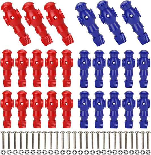 26pcs Foosball Men Replacement, Soccer Player Set Football Players Parts Foosball Man Table Player Football Machine Accessories Replacement Parts
