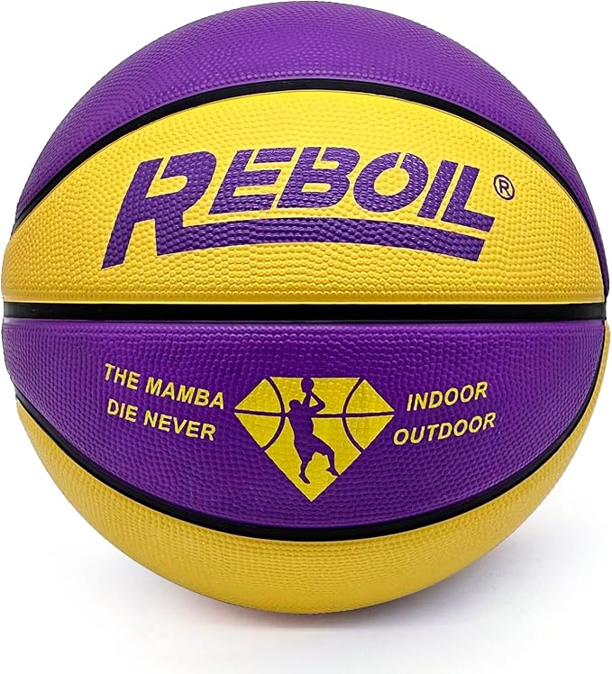 Premium Rubber/Leather Basketball - Kids & Youth, Size 3/4/5/6/7