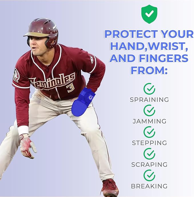 Gracfulcub Baseball Sliding Mitt, Baseball Glove Softball Guard, Ergonomic Design Protecting Fingers for Basic Base Running