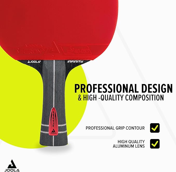 JOOLA Table Tennis Bat Infinity ITTF Approved Professional Carbon Table Tennis Bat for Advanced Players - with High-Tech Fibre, 7-Layer Bat Blade