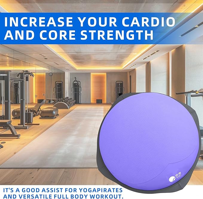 Balance Ball Home Workout Equipment, 27.5/31.5 inch Exercise Ball Balance Trainer, Stability Ball for Exercise, Half Balance Ball Strength Training Equipment for Cardio and Core Training