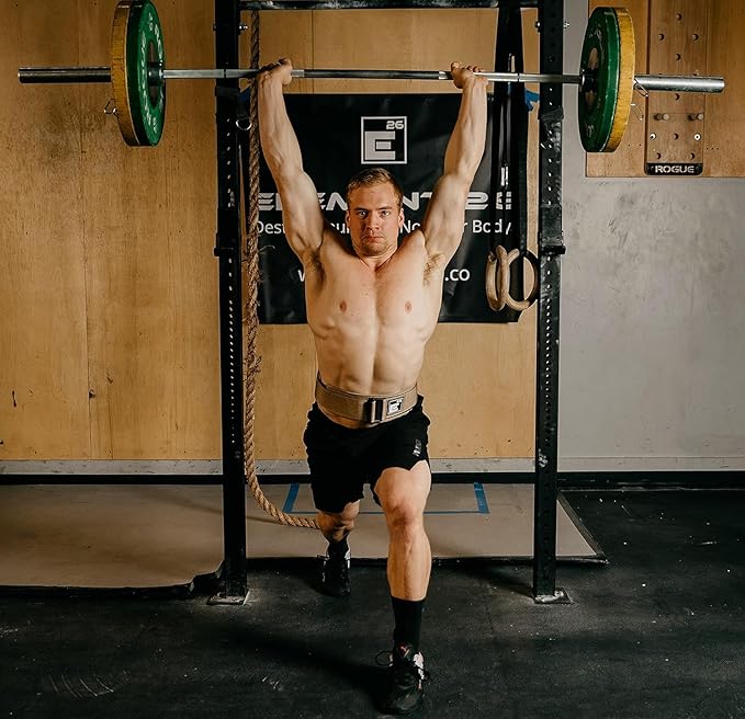 Element 26 Self-Locking Weight Lifting Belt - Premium Weightlifting Belt for Serious Functional Fitness and Olympic Lifting Athletes - Lifting Support for Men and Women - Deadlift Training Belt