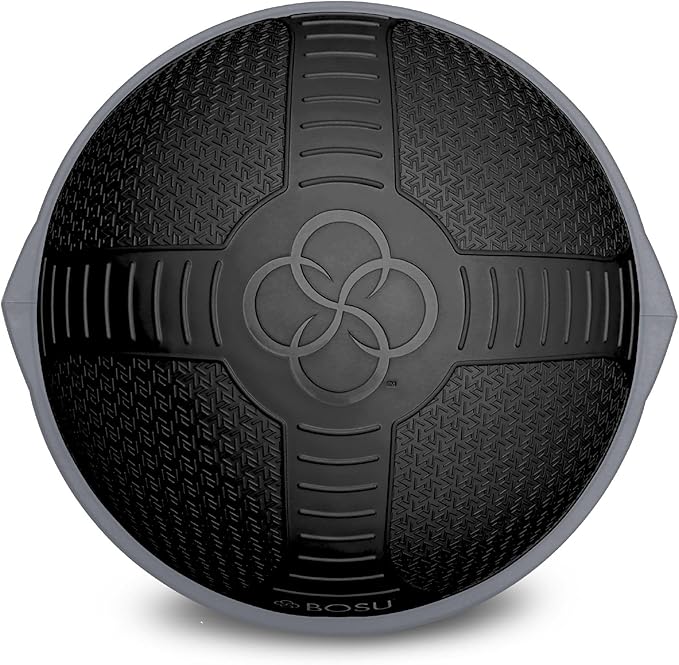 Bosu Half Ball Home Balance Exercise Trainer for Strength and Flexibility Workouts with Built to Last Burst Resistant Material and Hand Pump