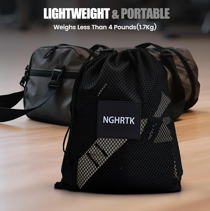 Home Suspension Training Kit with Suspension Trainer, Straps & Bands – Adjustable Full-Body Workout System for Home Gym, Yoga, Pilates, Travel | Compact Design