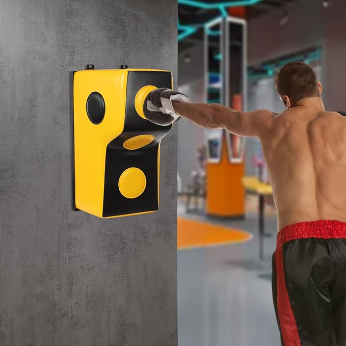 Wall Mounted Boxing Punching Bag, Wall Mount Uppercut Boxing Pad Training Equipment for Hooks Wall Target Heavy Wall Punching Bag for Adults, Bedroom, Living Room, Gym, Up to 881.85 lbs