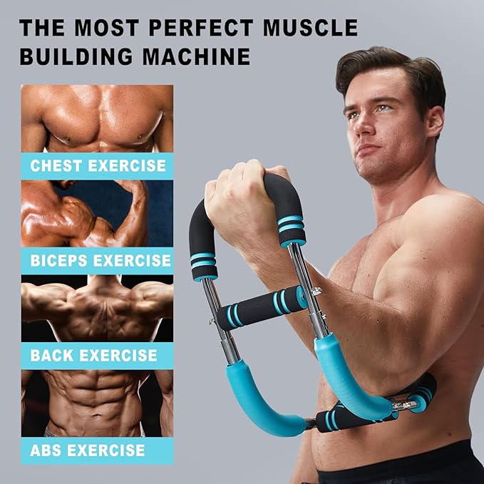 HOTWAVE Twister Arm Trainer, Chest Workout Equipment Exerciser for Men, Adjustable Arm and Chest Twister Trainer for Women - Portable Home Strength Training Fitness Equipment for Upper Body Muscle