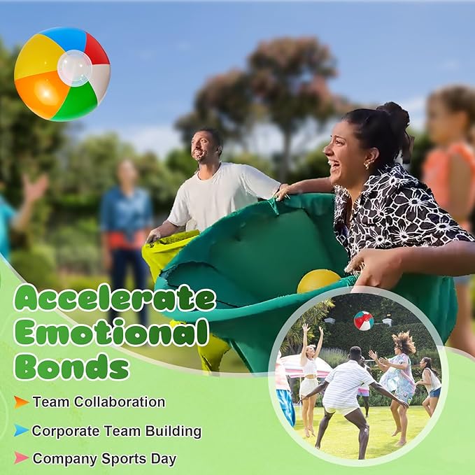 Granny Pants Outdoor Game, 4Pcs Granny Pants Yard Game for Adults and Kids, Giant Outdoor Games with 4 Oversized Pants & 12 Bouncy Balls, Family Reunion Party Field Game Set