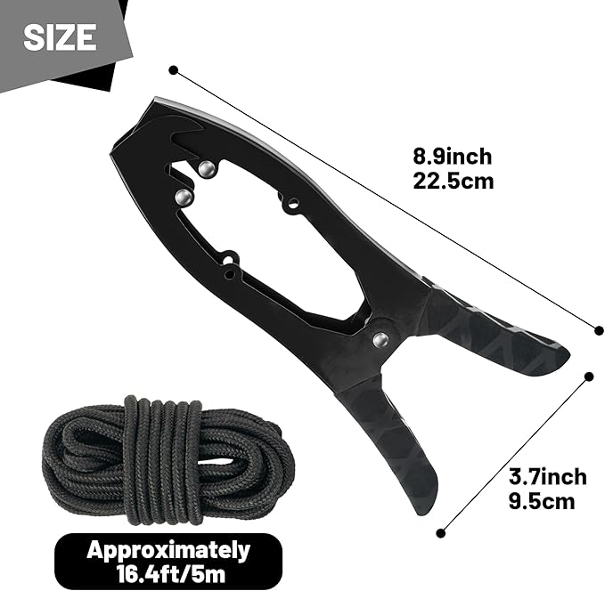 Kayak Anchor Grip, Kayak Brush Gripper with 16.4ft Paracord to Anchor Float, Canoe, Boat for Fishing Boating and Camping, Kayak Accessories