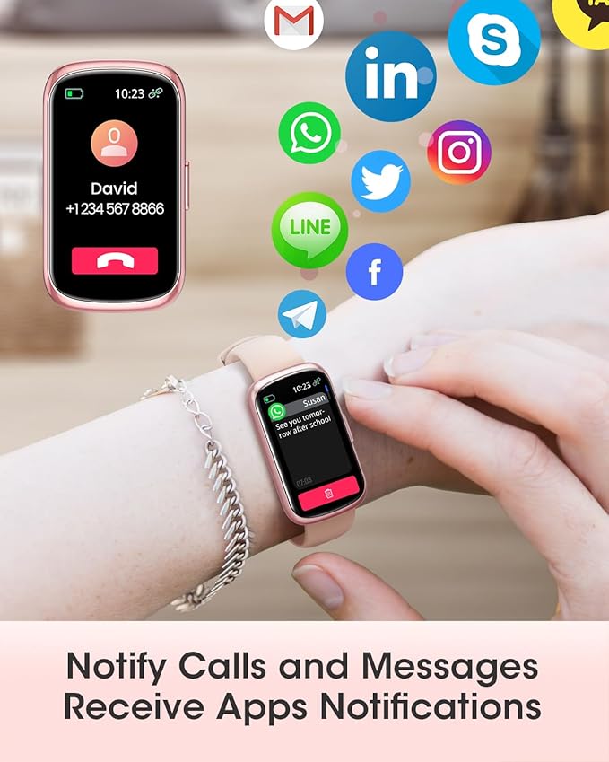 Health & Fitness Tracker, Smart Watches for Women with 24/7 Heart Rate,Sleep Tracker, 20+ Sport Modes Fitness Watches for Women, Smart Watch for Phones, IP68 Step Tracker, Pedometer Watch, Gift