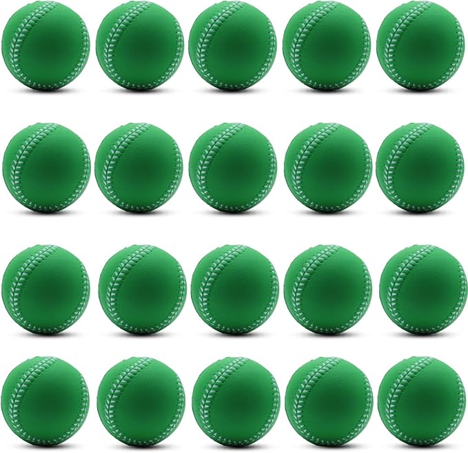 Magicorange Baseball, Foam Baseballs 20 Pack Practice Training Baseballs Unmarked Baseball Soft Toss, Batting, Fielding, Hitting, Pitching