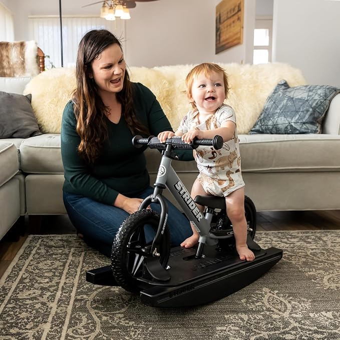 Strider 12” - Helps Teach Baby How to Ride a Balance Bicycle - for Kids 6 Months to 4 Years - Easy Assembly & Adjustments