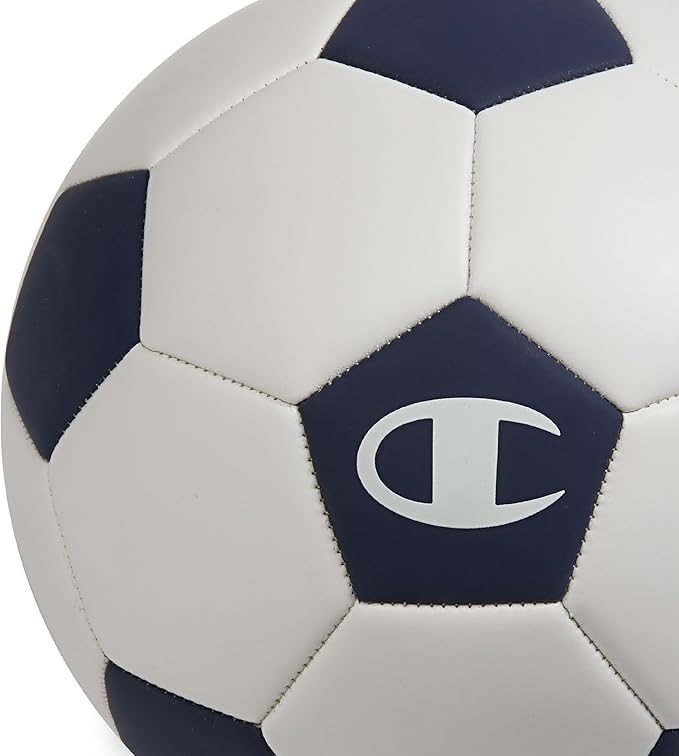 Champion Youth & Adult Soccer Ball - Paneled Design, Enhanced Control, Durable Cover & Butyl Bladder, for Indoor & Outdoor Training, Sizes 3, 4, 5, Includes 6" Pump