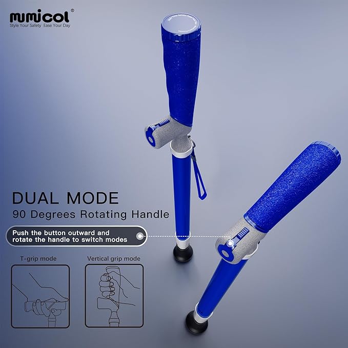 Canes for Women for Stability, Walking Cane for Men, Folding Canes for Women Adjustable for Travel, Dual Modes Handle (Sticks or Canes) with Daily Pill Box