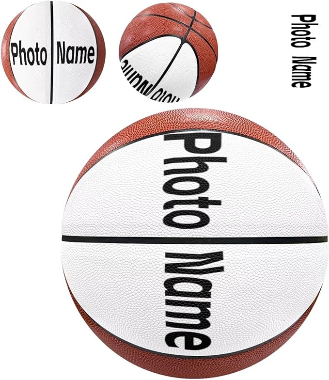 Personalized Basketball Leather Basketball Custom Basketball with Your Personalized Pictures Text Sports Equipment