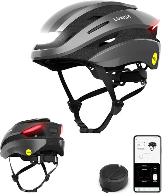 Lumos Ultra Smart Bike Helmet | Customizable Front and Back LED Lights with Turn Signals | Road Bicycle Helmets for Adults: Men, Women