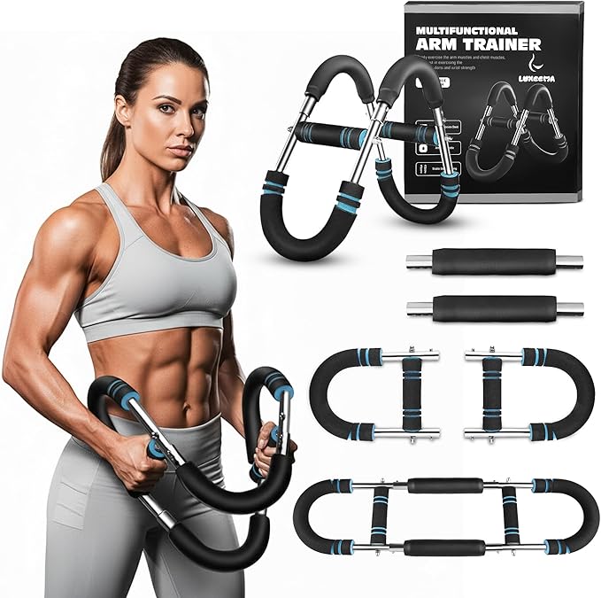 Twister Arm Trainer 40-100 lb, Adjustable Chest Workout Equipment Exerciser for Men, Portable Arm & Chest Twister Trainer for Women, Strength Training Fitness Equipment for Upper Body Muscle