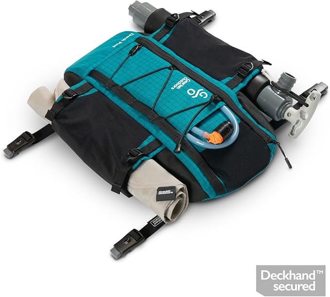 Gearlab Deck Pod 2 - Kayak Deck Bag, Deckhand system (Holds Paddle Float, Bilge Pump)