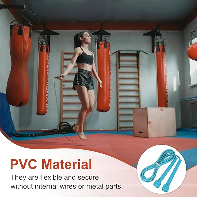 PATIKIL Jump Rope PVC, Adjustable Speed Skipping Rope Tangle-Free Exercise Equipment for Workout Women Men Outdoor Training Home Fitness