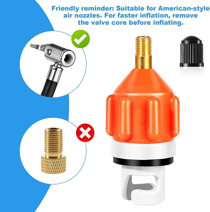 Inflatable Boat SUP Pump Adapter, Stand Up Paddle Board Pump Adapter Sturdy, Conventional Air Adapter Quickly Inflation, SUP Air Adapters for Paddleboard and Kayak