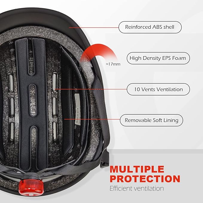 Bike Helmets for Adult, Retro Adustiable Helmets, Lightweight Bicycle Sporty Helmets