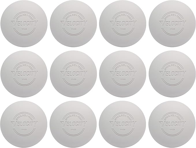 Velocity Lacrosse Balls - 1, 2, 3, 6, 12, 18, 24, 36, 60 and 120 Packs - for Practice, Official NFHS and College Approved Size
