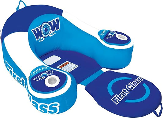 WOW Sports - Inflatable Pool Party Lounge - Single Salon Lounge Chair - Summer Accessory For Kids & Adults