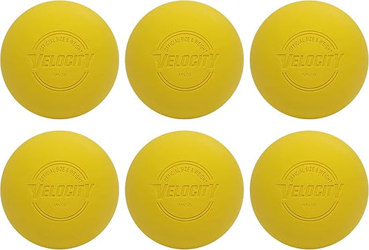 Velocity Lacrosse Balls - 1, 2, 3, 6, 12, 18, 24, 36, 60 and 120 Packs - for Practice, Official NFHS and College Approved Size