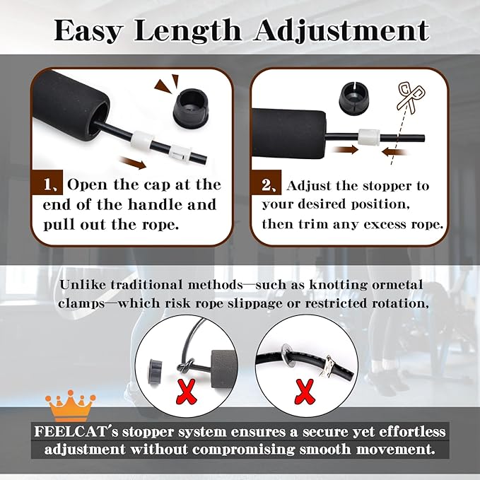 Speed Jump Rope Skipping - Blazing Fast Jumping Ropes - Endurance Workout for Boxing, MMA, Workout Equipment Martial Arts or Just Staying Fit Adjustable for Men, Women and Children