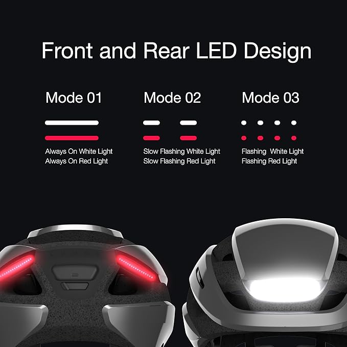 Lumos Ultra Smart Bike Helmet | Customizable Front and Back LED Lights with Turn Signals | Road Bicycle Helmets for Adults: Men, Women
