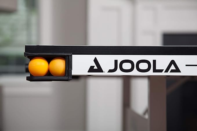 JOOLA Rally TL Professional MDF Indoor Ping Pong Table w/Quick Clamp Table Tennis Net & Post Set - 10 Minute Easy Assembly - Corner Ball Holders - Tournament Quality - Includes Playback Mode