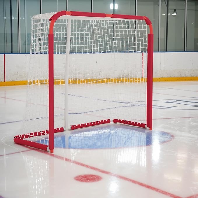 Soozier Soccer Goal, 6 x 4 ft All Weather Practice Soccer Net with Steel Frame, PE Mesh, Soccer Training Equipment for Indoor and Outdoor Use, Easy Assembly