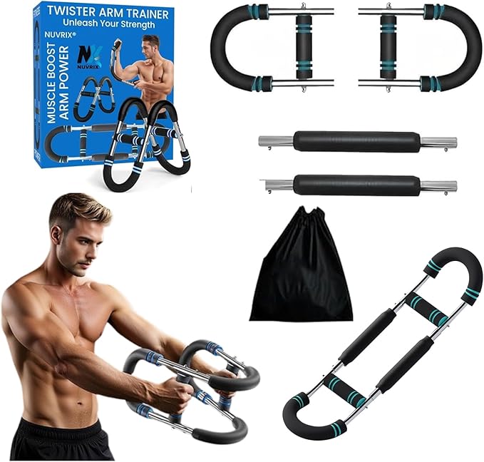 Twister Arm Trainer, Adjustable 60-100lb Chest Workout Equipment for Men & Women,Muscle Builder & Strength Training for Arms, Chest and Shoulder Muscle Strength Exerciser Training. Arm Strengthener.