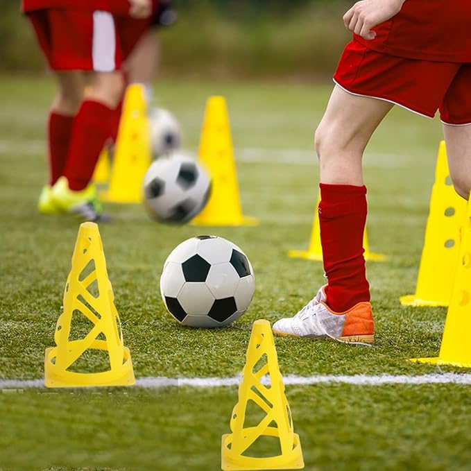 Agility Ladder & Speed Hurdles Soccer Training Equipment Kit Football Training| Footwork Drills | Cones Goalkeeper Practice Equipment for Kids Youth Adult