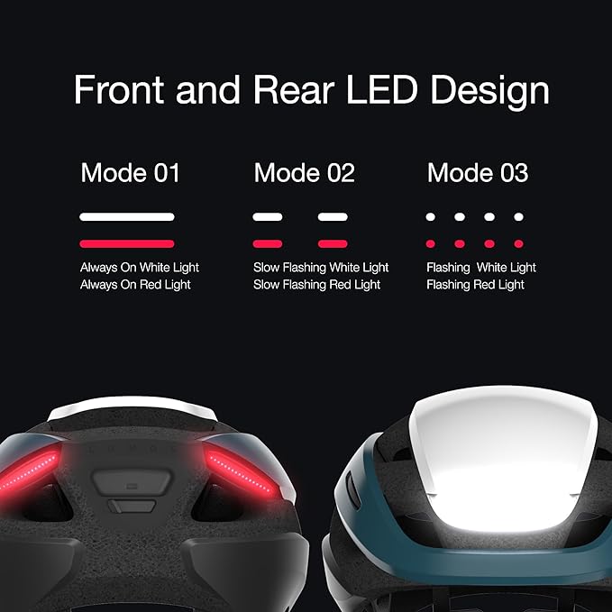 Lumos Ultra Smart Bike Helmet | Customizable Front and Back LED Lights with Turn Signals | Road Bicycle Helmets for Adults: Men, Women