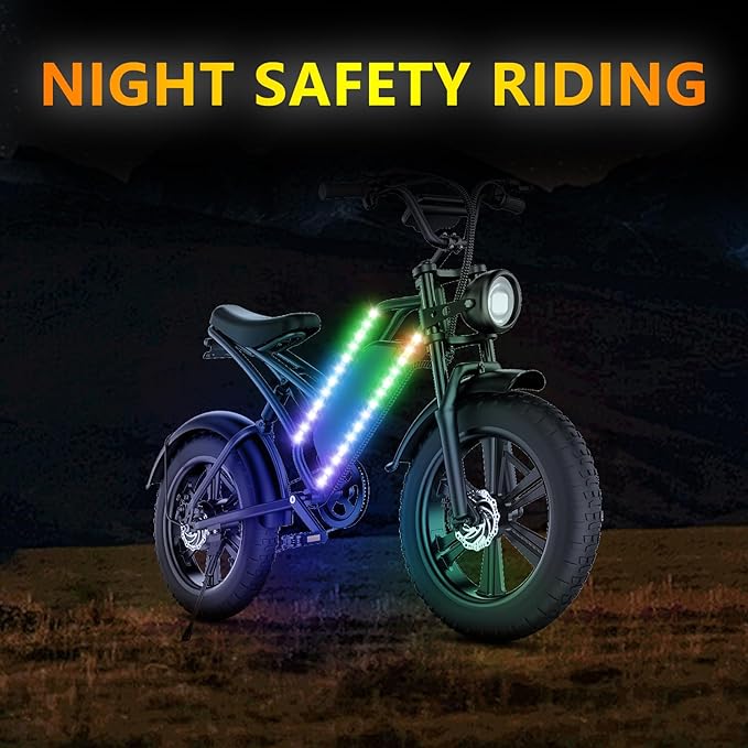 LED Bike Lights for Night Riding,Can Be Cropped,Waterproof,for Kids, Adults, Boys and Girls