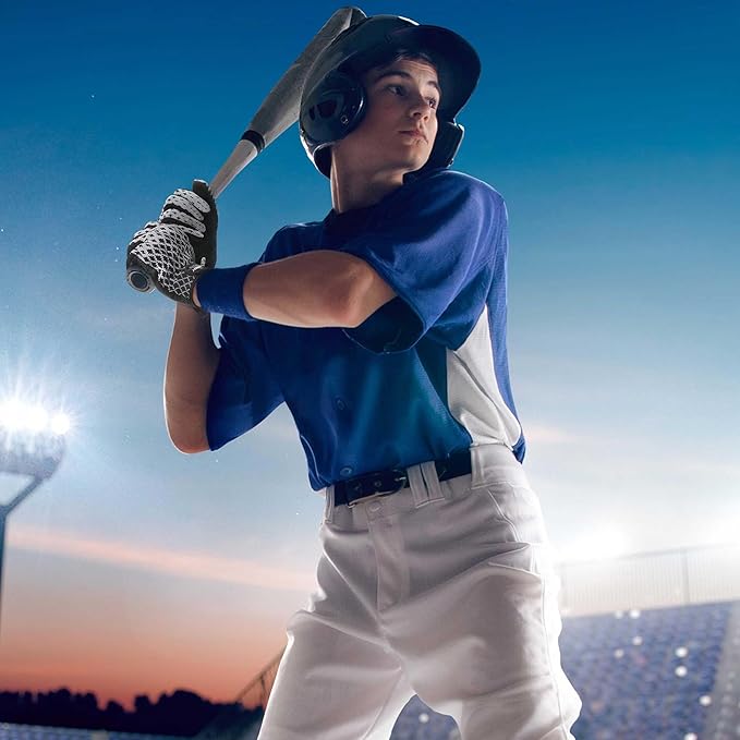 HANDLANDY Baseball Batting Gloves for Adult Youth, Grip Breathable Softball Batting Gloves Fit Men Kids Boys Girls