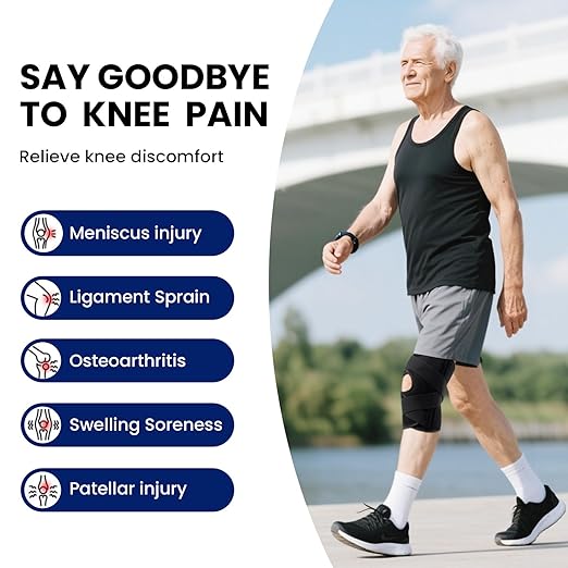 Galvaran Knee Brace for Men & Women - ACL, MCL, Meniscus Tear Support & Arthritis Pain Relief - Stabilizing Knee Braces Support with Side Stabilizers & Patella Gel Pad