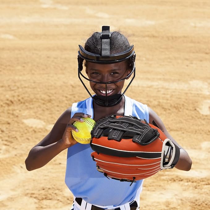 Sports Baseball and Softball Glove Teeball/Baseball Mitt Left and Right Handed Baseball Infielder's Mitts Fielding Glove for Youth Adult(10.5",11.5",12.5")