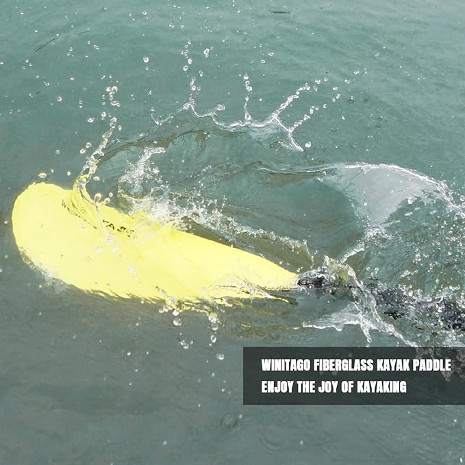 Kayak Paddle with Fiberglass Shaft and Reinforced Nylon Blade, Adjustable Kayaking Oars, 3 Piece, 230-250 cm/90-98 inches, 210-230 cm/82-90 inches