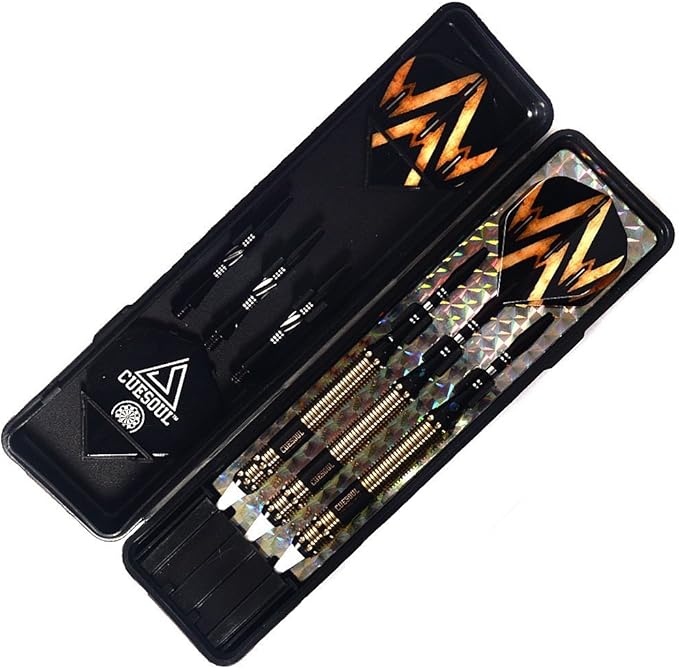 CUESOUL Soft Tip Darts Set Plastic Tip with Dart Case