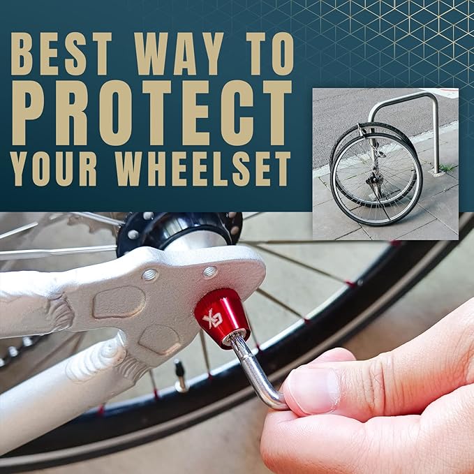 ONIPAX Bike Anti-Theft Locking Skewer 7 Lobe Bicycle Wheel Hub Secure
