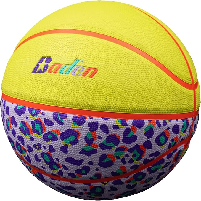 Baden | Legend Lifestyle Collection | Fun Design Outdoor Rubber Game Basketball | Youth & Adult Size 5,6,7